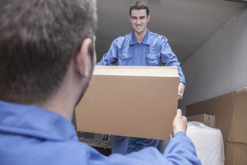 Fragile household items wrapped and prepared for safe local transport