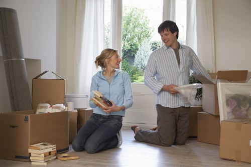 Packed household items ready for local removals service