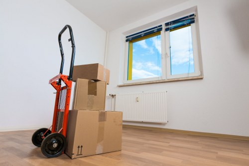 Moving service handling a flat with stair access in Removalservices