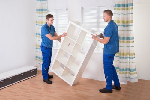 Local removals team planning access for a property move