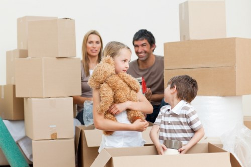 Commercial moving van service for local office relocation